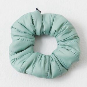 Free People Sports Puffer Quilted Scrunchie (Slate Blue) NWT